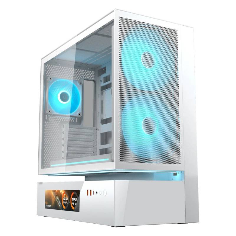 Gabinete Cfv235 Mesh Vision 382Da40.0008 Cougar White Mid Tower.