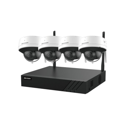 Kit Hikvision Nvr Wifi Tipo Domo H.265 De 4 Mp