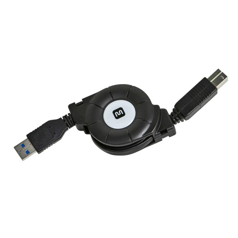 Cable De Datos Retráctil Usb B A Usb A