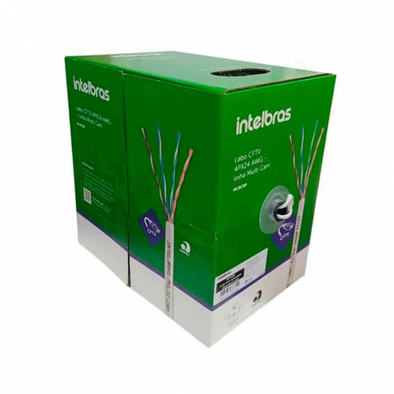 Cable Intelbras Utp Cat 6 Interior 305 Mts 100% Cobre