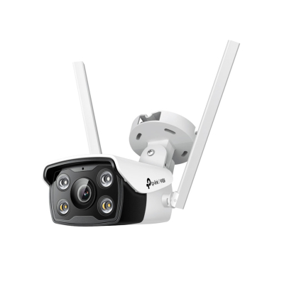 Cámara De Seguridad Exterior Vigi C340-W 4Mp Tp-Link Wifi Ip Bullet 2K Poe Ip67 Blanco/Negro