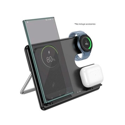 Cargador Inalámbrico Cq23 Hoco 3 En 1 Qi2 25W Magnético Plegable