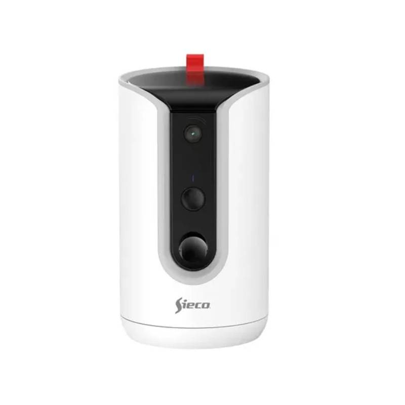 Cámara Ip Pan-Tilt S31 Sieco Alimentador Para Mascotas Blanco